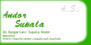 andor supala business card
